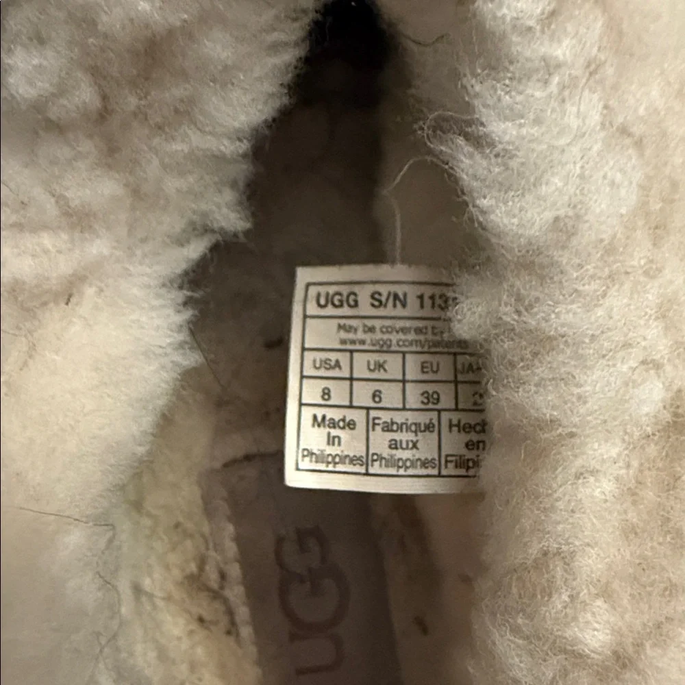 UGG cream Fleece Slippers - Picture 2 of 4